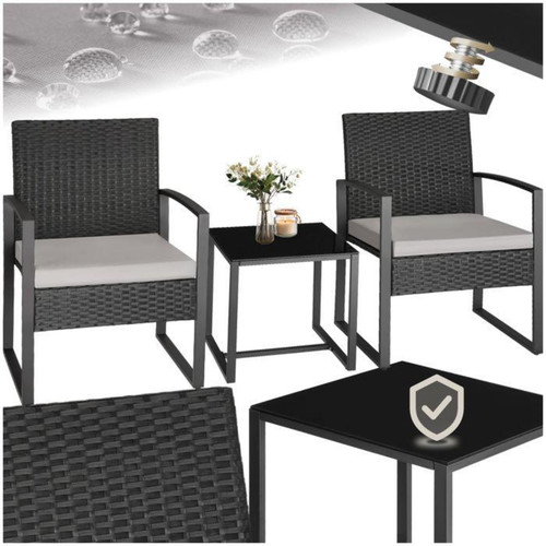 Salon jardin rotin personnes - jardin,