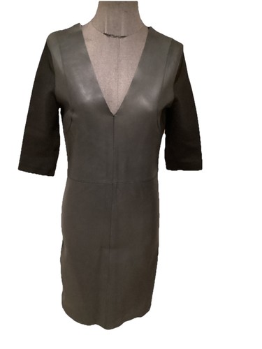Très belle robe cuir - robe, noir