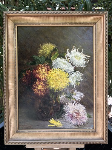 Tableau ancien signé bouquet - ancien, signé/bouquet