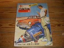 TINTIN 572 08.10.1959 AVION PIPER COMANCHE SALON AUTO 59 BORGWARD Les FOURMIS