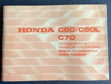 1979 Honda C50 C50L C70 owners manual