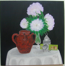 Still Life Goat Magic Lantern Painting Acrylic on Canvas