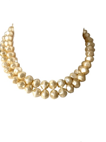 Ancien collier perles nacre - perles,