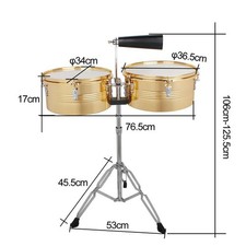 New golden timbales - 13", 14"