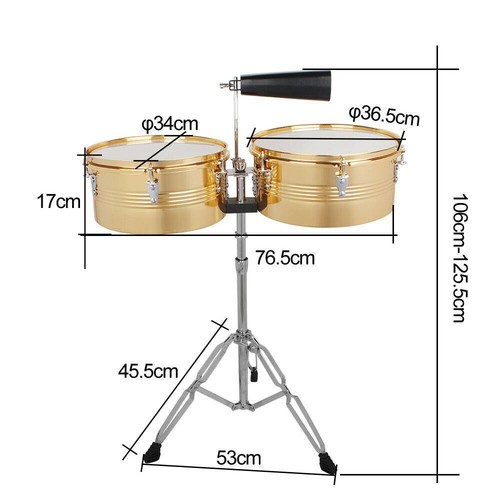New golden timbales - new, 13"