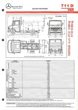 1993 Mercedes Trucks / 711 D vsr / 4X2 Carrier / Plug