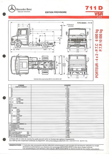Mercedes trucks 711 vsr - trucks,