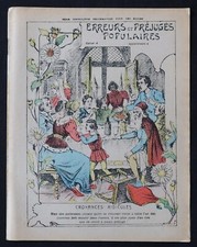 Couverture protège Cahier école Erreurs et Préjugés populaires 13 à table