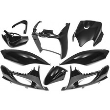 Kit de Carénage 9 Pièces Maxtuned Noir Métallique pour Yamaha Jog R RR MBK Mach