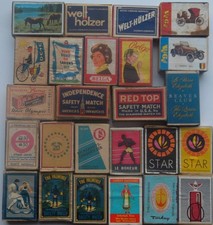 Lot de 25 boites d'allumettes