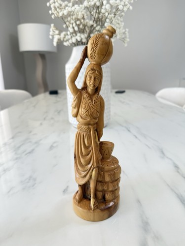 Statue femme religieuse bois - statue,