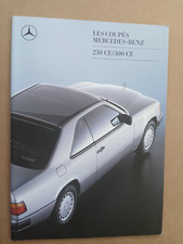 Brochure publicitaire COUPES MERCEDES-BENZ 230 CE / 300 CE années 1980 photos