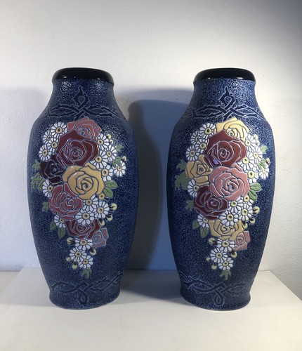 Superbe paire vases art - superbe,