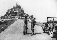  WW2 - Mont-Saint-Michel 31.07.1944 - Correspondant de guerre américain