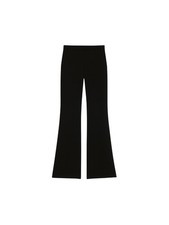 Pantalons Palazzo Twinset En Tissu Technique Élastique, Couleur Noire