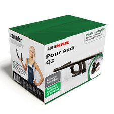 Pack Attelage Auto Hak pour Audi Q2 16- Amovible + Faisceau s. 13 broches