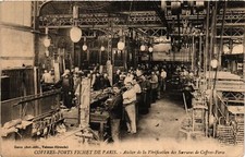 France, Paris, Coffres-Forts Fichet de Paris Safe Factory Interior, Old Pc (876)