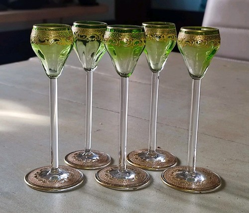 Anciens verres liqueur - verres,