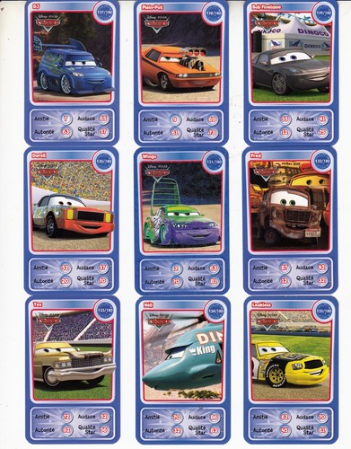Lot cartes disney auchan - lot,