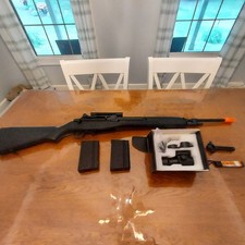 G&P M14 AEG (Black) with Upgrades and Accessories Airsoft