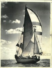 1974 Press Photo Herb O'Donnell's Girouette II Yacht in a Regatta, New Orleans