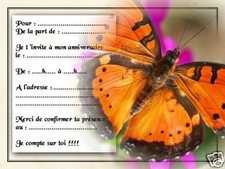 5 ou 12 cartes invitation