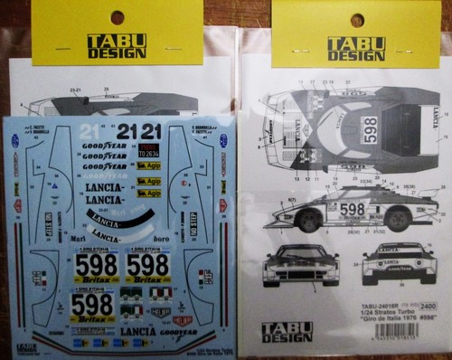 Decal tabu24018 1976 - 1/24,