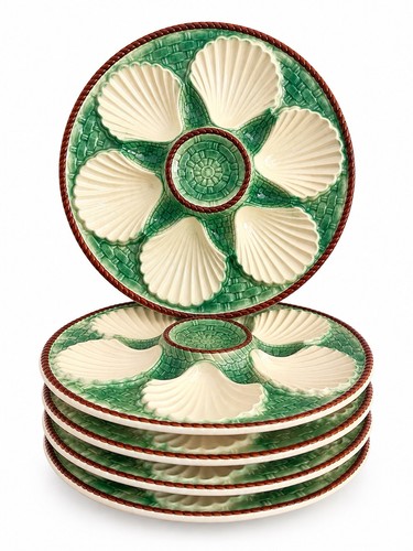 Lot assiettes huitres - 5, à