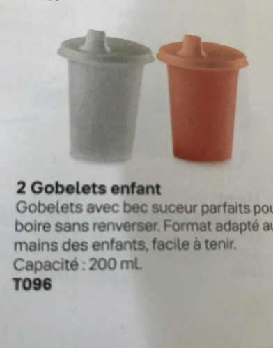 Lot gobelets enfant - de,