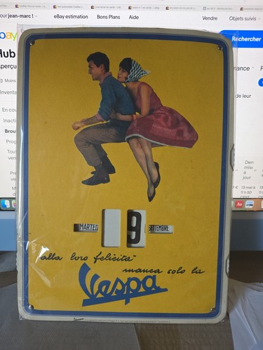Calendrier perpétuel vespa - calendrier,