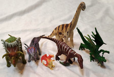 Brachiosaurus 14503, Kosmoceratops, Dragon, Styracosaurus Dinosaur lot of 6