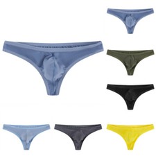 Slip Sexy En String Pour Hommes Sous-Vêtement Bikini En Modal Avec Poche /