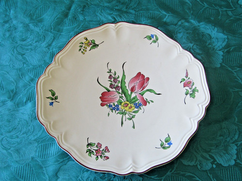 Plat gâteau faïence de - plat,