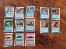 Lot de 13 cartes bleues Magic