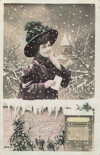 Bonne annee femme elegante - bonne,