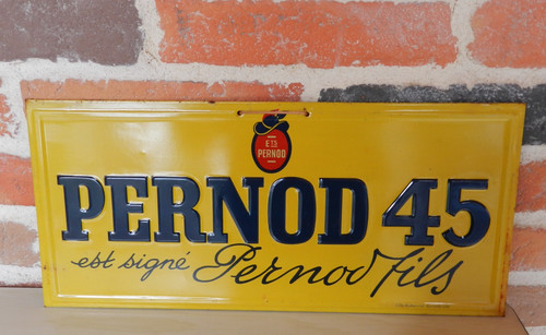 Plaque tôle pernod - plaque,