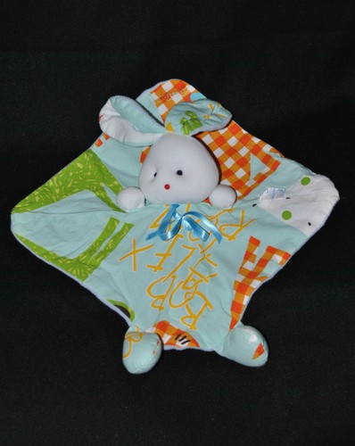 Peluche doudou lapin blanc - peluche,