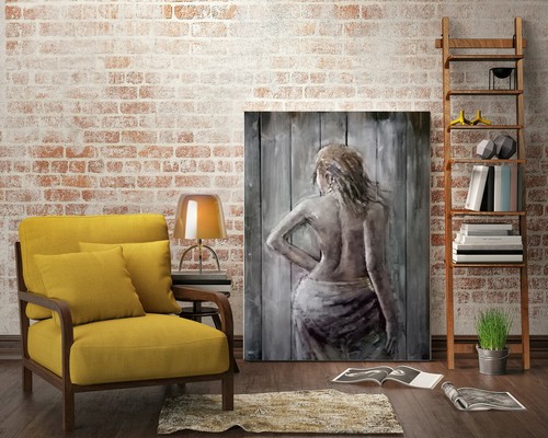 Chair femme mural sculpture - chair,