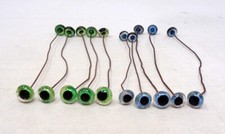 Lot 10 paires yeux en sulfure