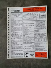 FICHE TECHNIQUE AUTOMOBILE