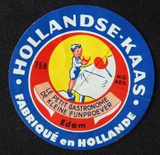 Etiquette fromage EDAM LE