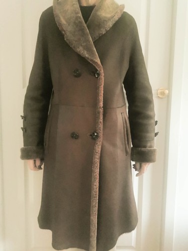 Manteau peau lainée