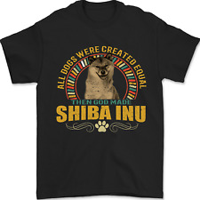 A Shiba Inu Dog Mens T-Shirt 100% Cotton