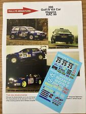 DECALS 1/43 VW VOLKSWAGEN GOLF