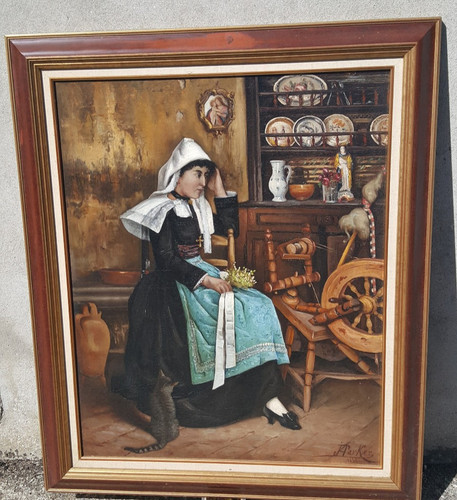 Tableau breton peinture