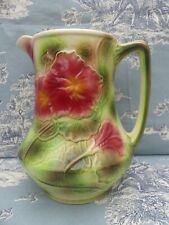 Saint Clement France large pitcher decor 7529 slippers flowers perfect condition 21.5cm