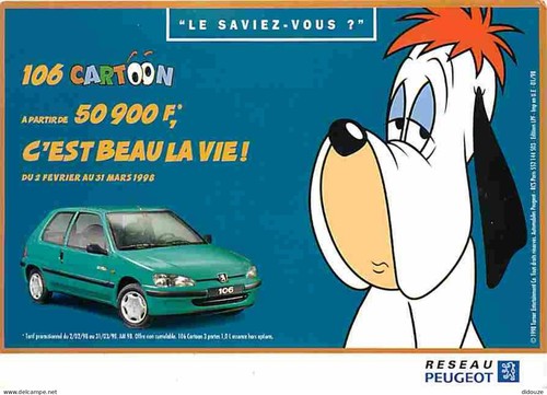 Carte postale automobiles - postale,
