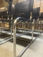 Suite de 4 Chaise Cuir Noir