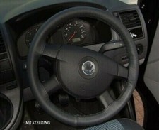 Couvre Volant En Cuir Noir