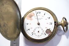 OLD GOLD METAL POCKET WATCH CHRONOMETER UTILIA - TO BE REVISED -  